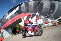 Honda white red n blue