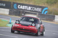 ( Mazda red with black bonet )